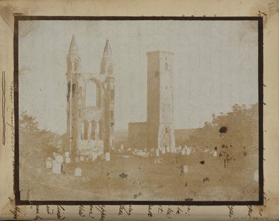Torre di San Regolo e il Frontone Est di St. Andrews da Nord-Ovest da Hill and Adamson